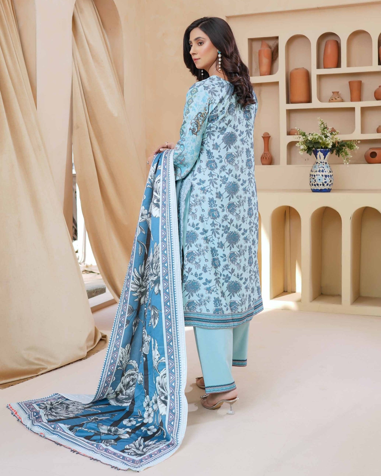 Munira Libas Dhanak MSL 04 Aqua