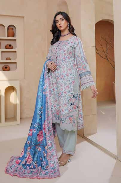Munira Libas Dhanak MSL 07 Chalk White