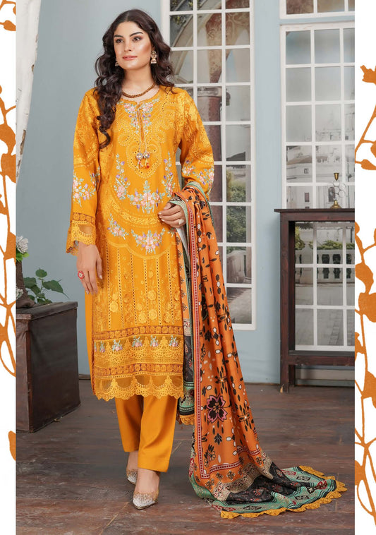 Munira Dastak Luxury Dhanak MSL 02 Mustard