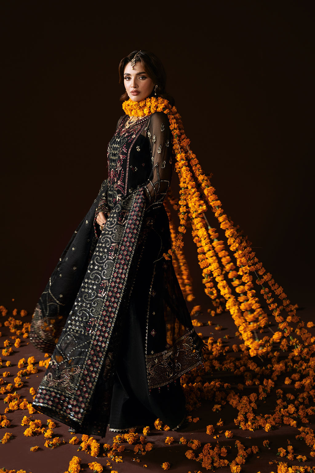 Dastak Luxury Chiffon Vol-02 Q-205 Black