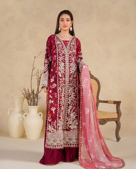 SJ3827 Wine Red
