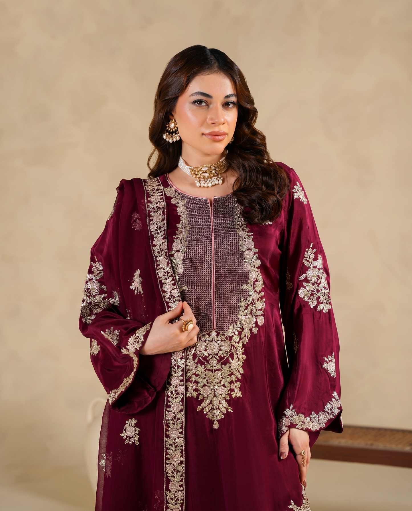SJ3824 Mehroon