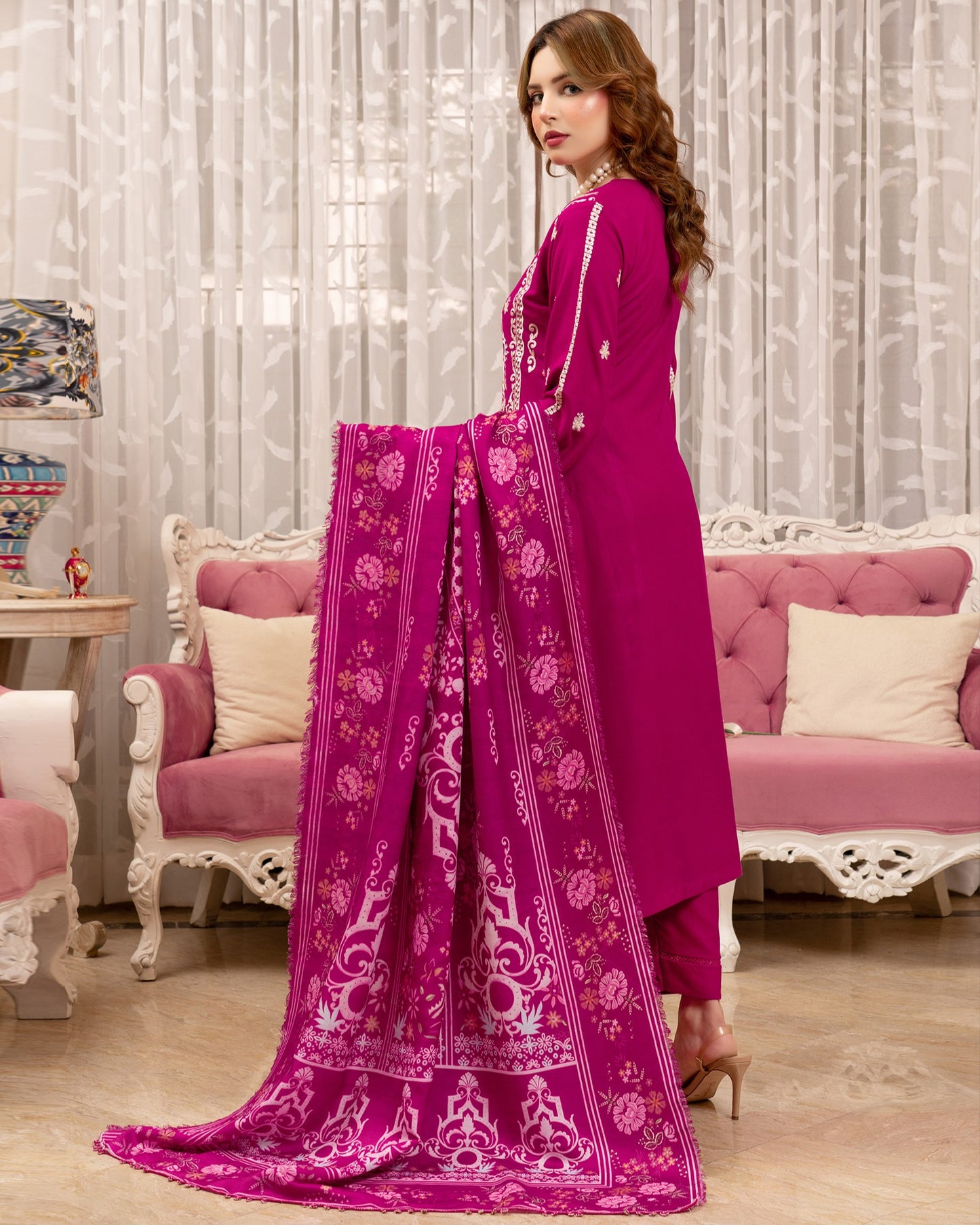 Munira Afreen Dhanak 01 Shocking Pink
