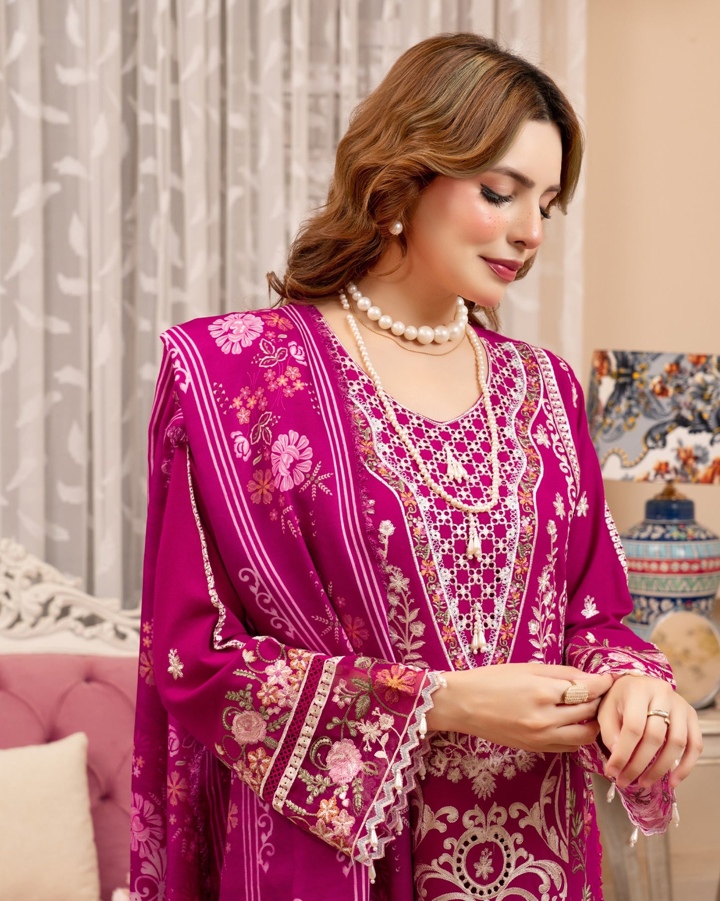 Munira Afreen Dhanak 01 Shocking Pink