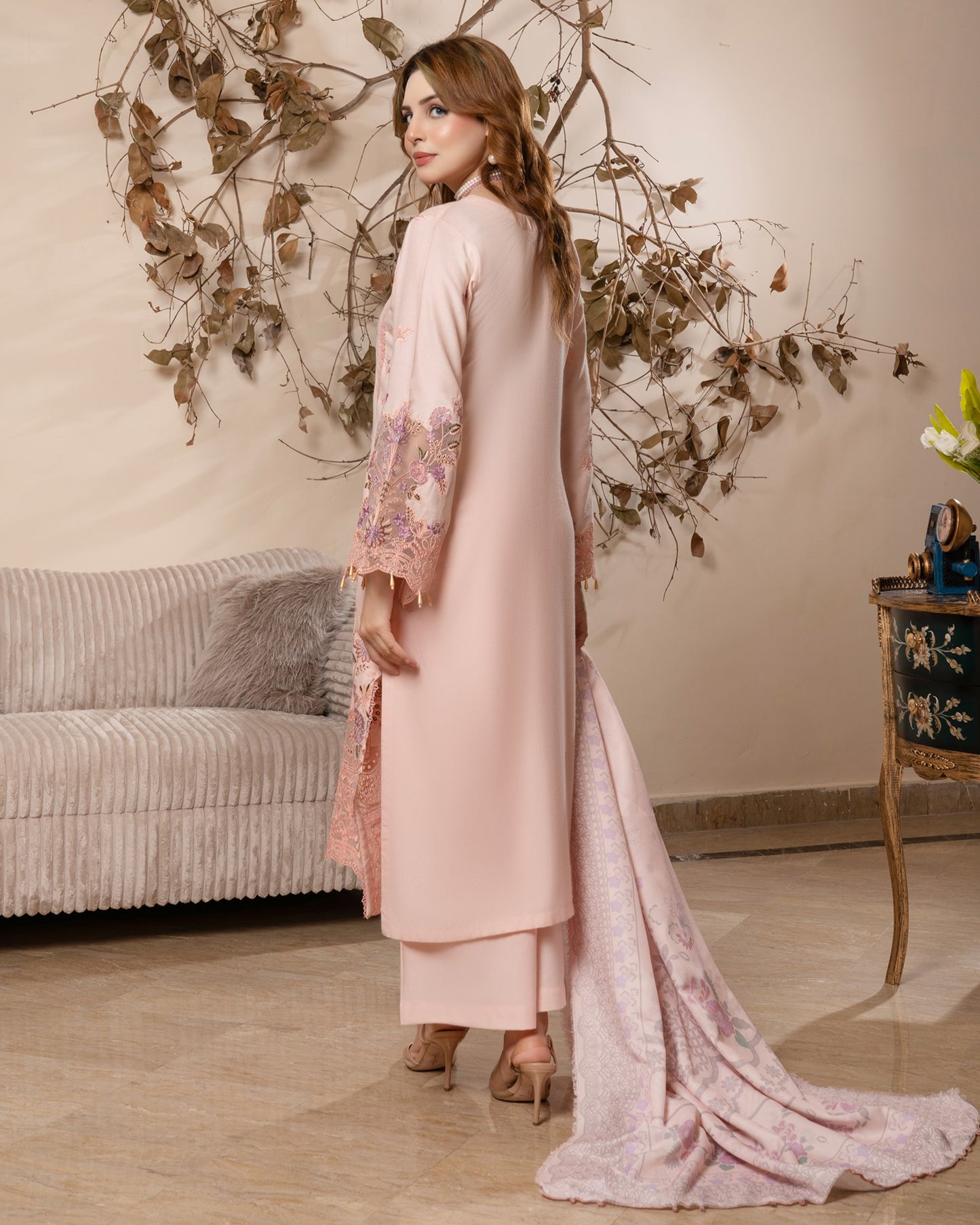 Munira Afreen Dhanak 07 Peach