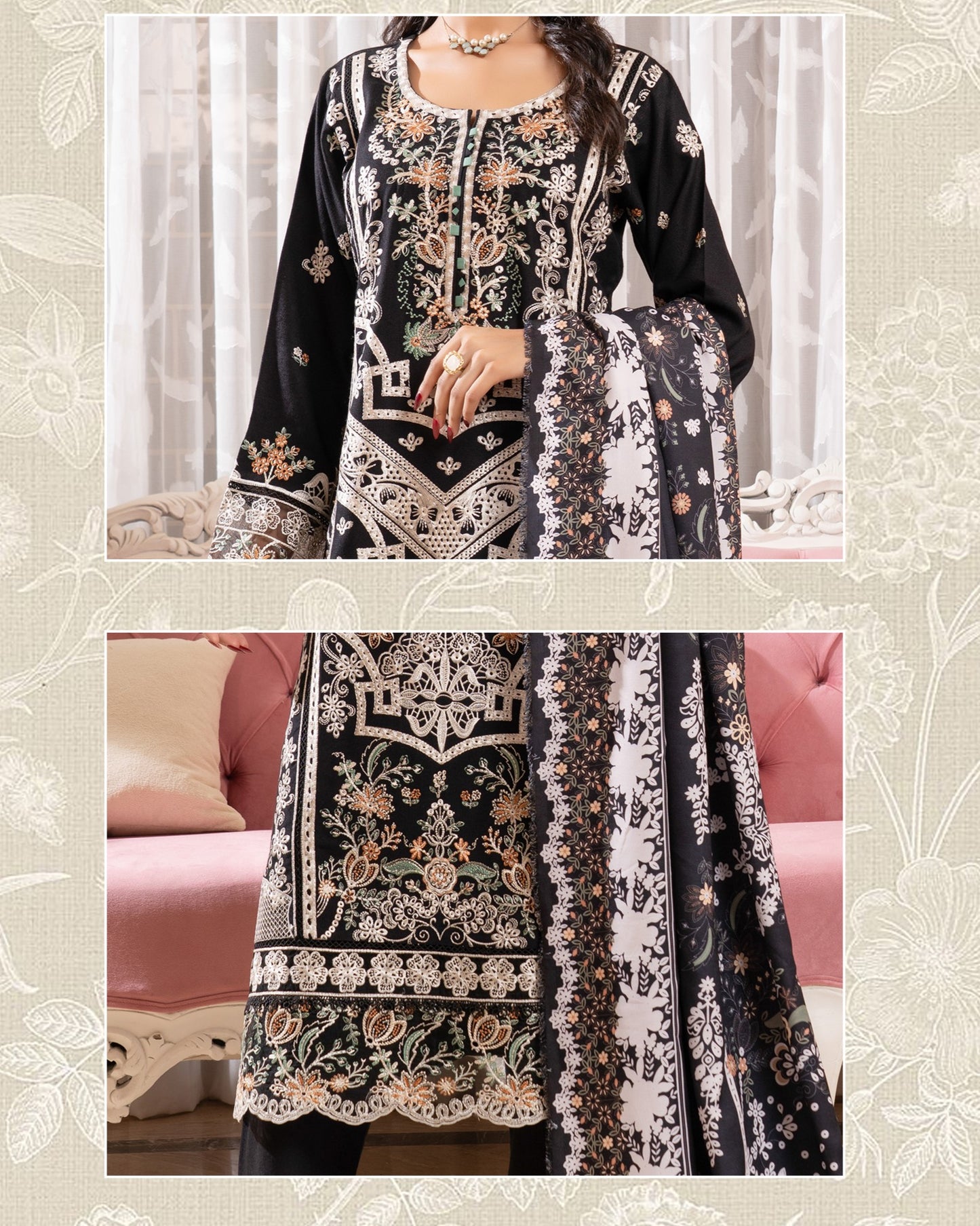 Munira Afreen Dhanak 02 Black