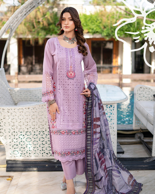 Munira 7 Srollinding Cotton MSL 04 Lavender