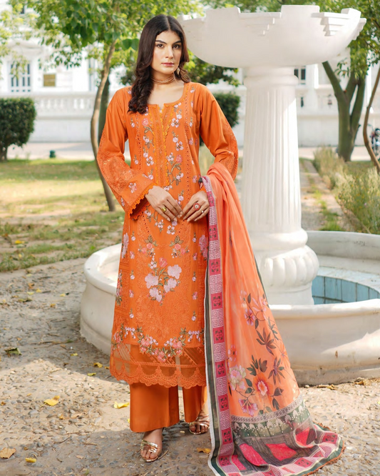 Munira Nazakat Cotton MSL 01 Rust