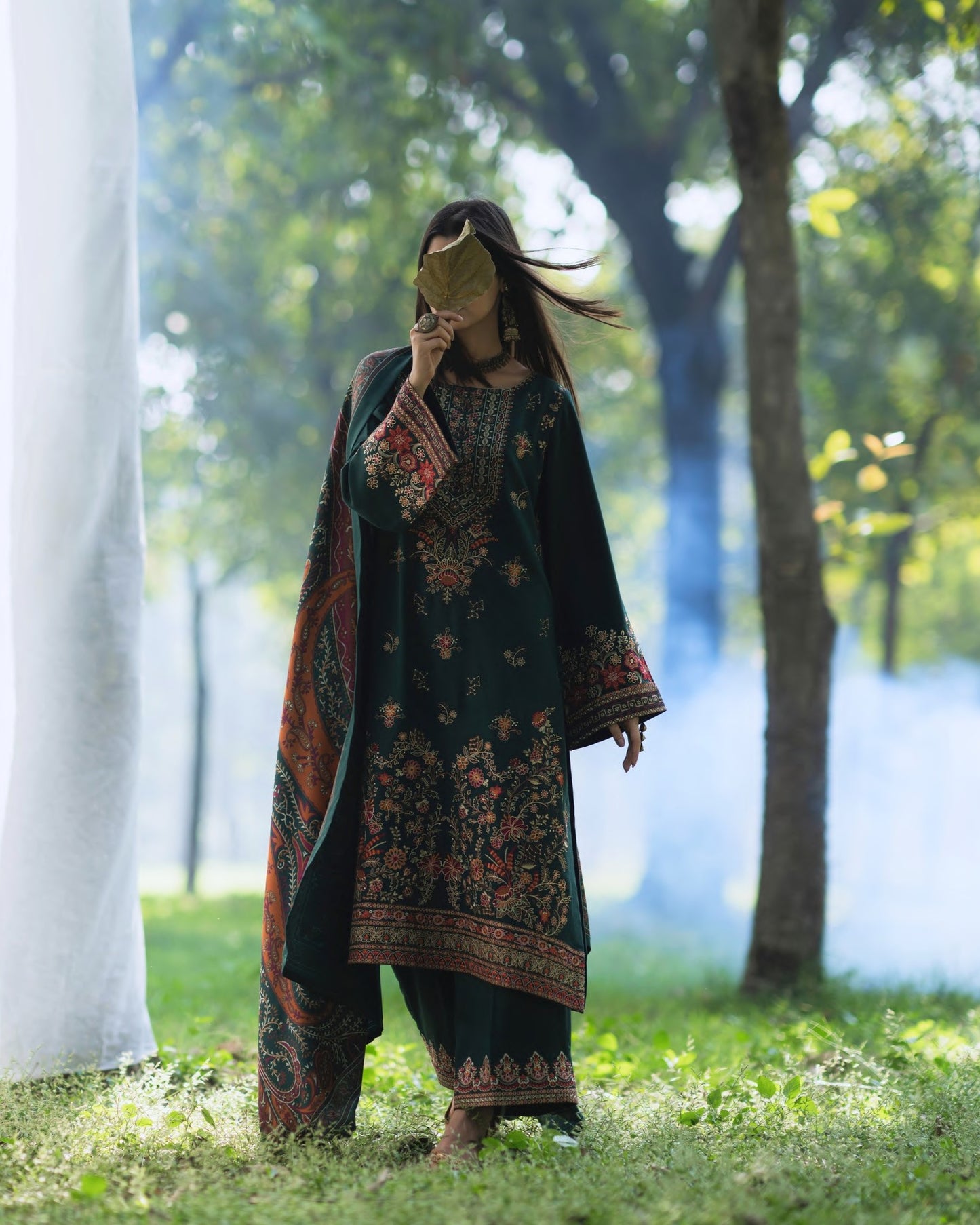 Warmth of November Dhanak Timber Green