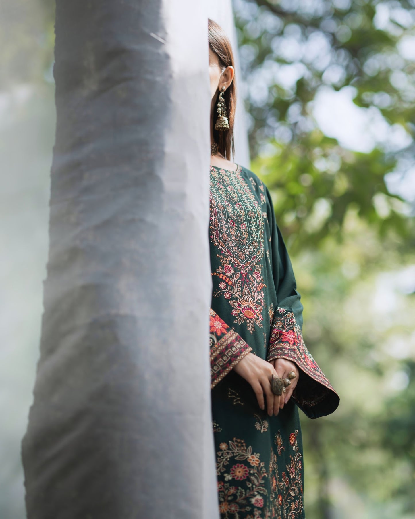 Warmth of November Dhanak Timber Green