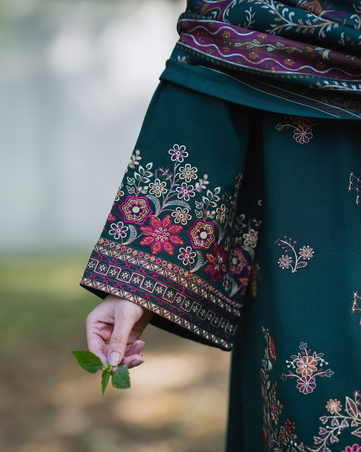 Warmth of November Dhanak Timber Green